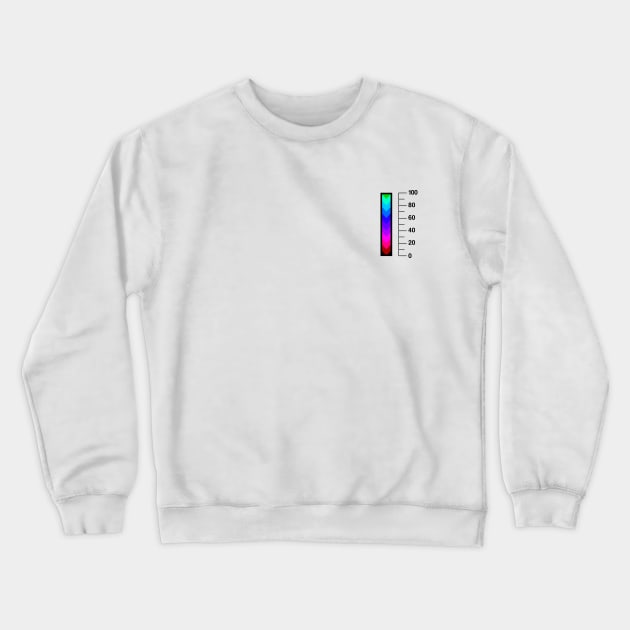 Health Bar Black Crewneck Sweatshirt by felixbunny